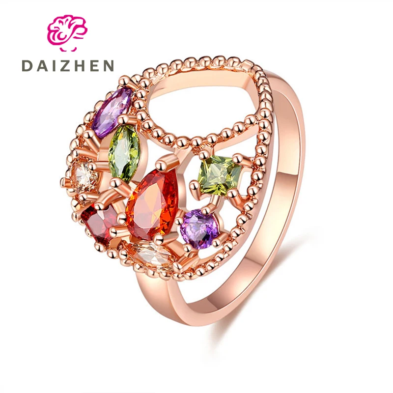 Новинка высокое качество кубический цирконий цвет шампанского золотистый