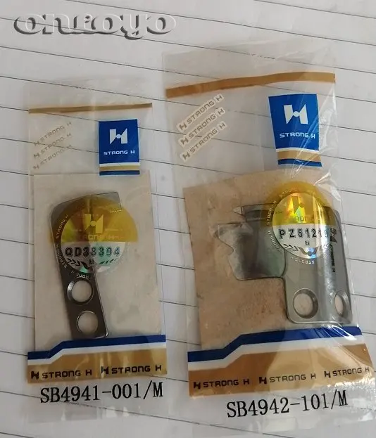 SET Промышленные швейные машины запасные части SB4941-001 SB4942-101 движущийся и фиксированный нож Стронг для brother 7300A машина - Цвет: SET