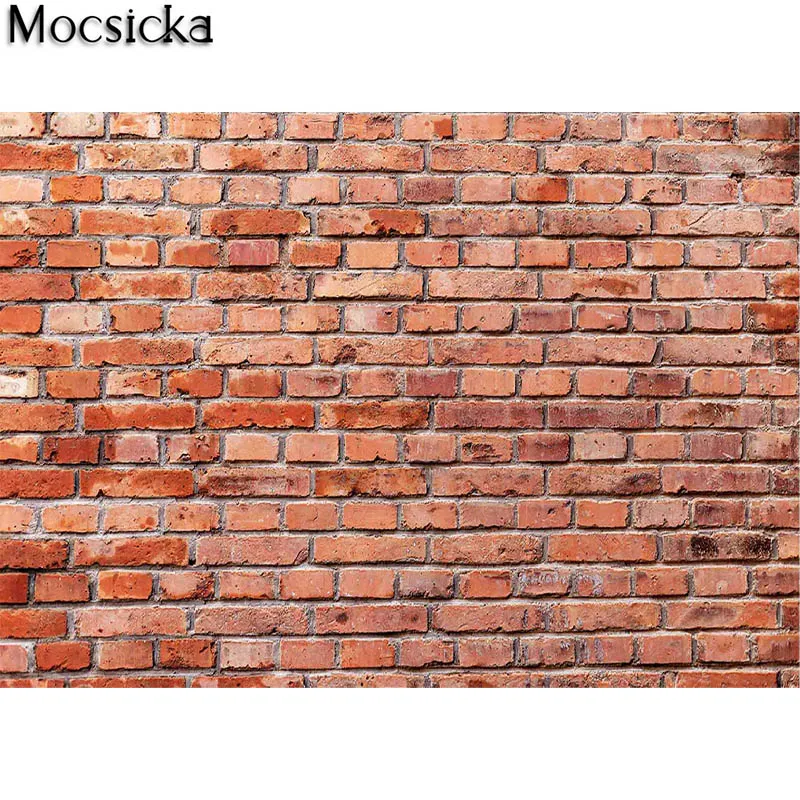 

Red Brick Wall Photography Backdrop Baby Birthday Party Wedding Graduation Home Decoration Photo Booth Studio Prop Banner