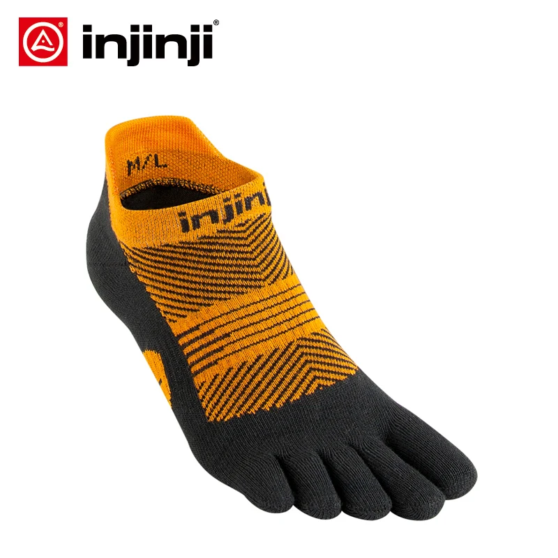 Injinji Five-finger Sneakers Socks No-show Thin Running Quick-drying Breathable Sports Women's Wear-resistant COOLMAX Pilates