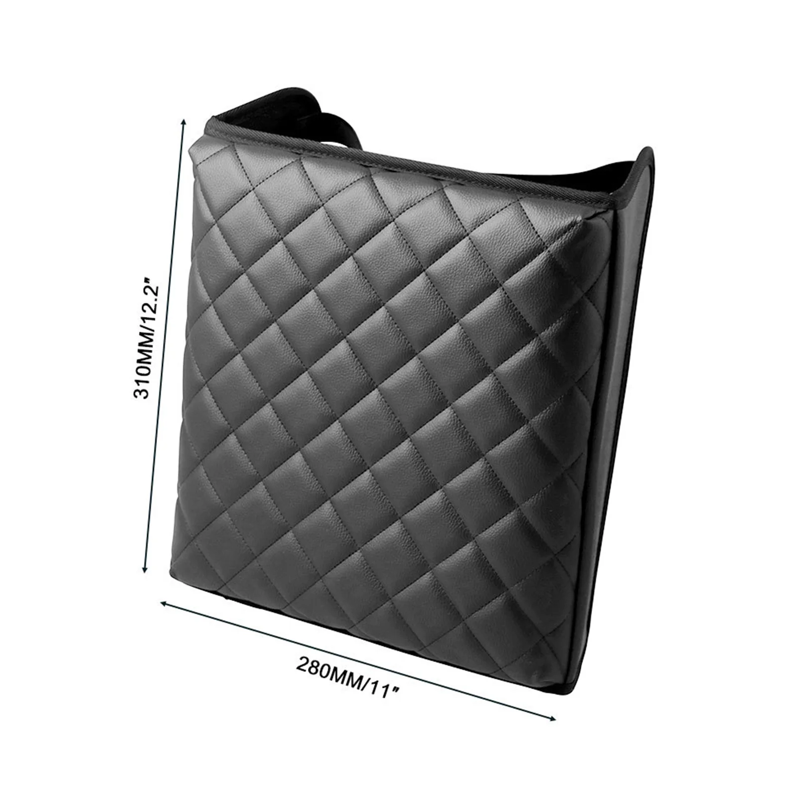

Car Modification Black PU Leather Armrest Cover Center Console Cover Non-slip Armrest Cover For Ford Explorer Car Accessories