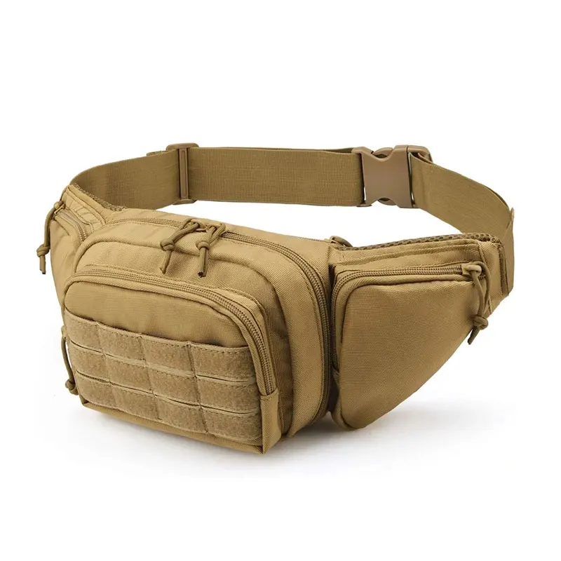 

Multifunctional Tactical Waist Bag Leather Case Fashionable and Durable Waist Bag Outdoor Reusable Men's Waist Bag belt bag