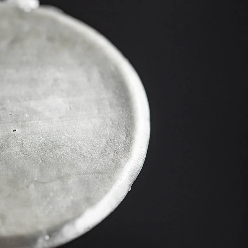 Оловянная чашка с цветком сливы ручной держатель для чайной церемонии жестяная