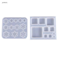 silicone molds snowflake square jewelry mold diy jewellery making accessories uv resin tool