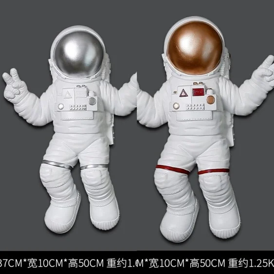 

Europe originality Space astronaut Resin modern Home Hotel Wall Hanging Art Decoration decoration craft ornaments statue
