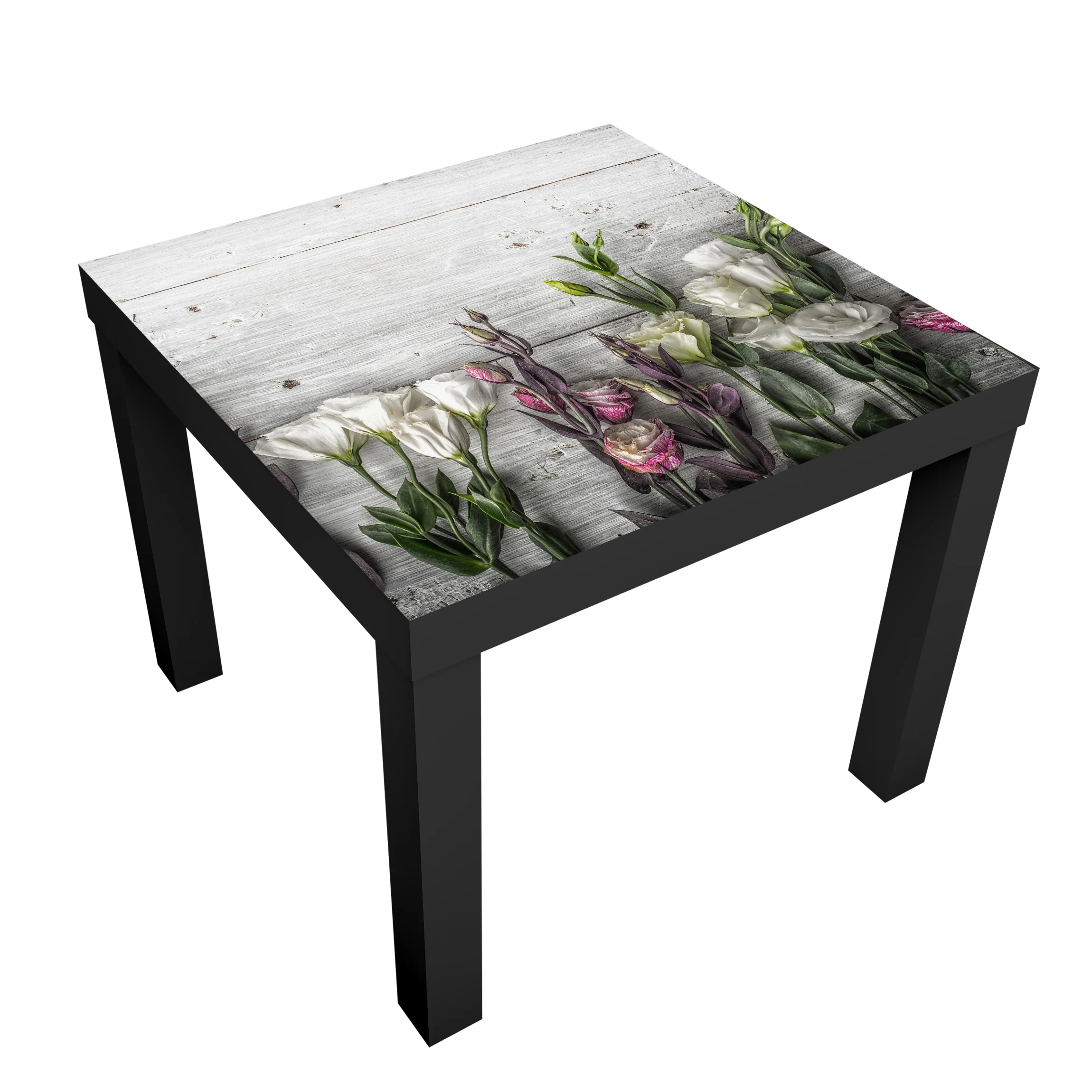 3D художественная наклейка для стола цветок на деревянном столе обои покрытие