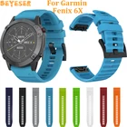Удобный Силиконовый браслет для Garmin Fenix 6X Pro 5X 5X Plus, умные аксессуары 26 мм, быстросъемный ремешок для часов Fenix 33 HR