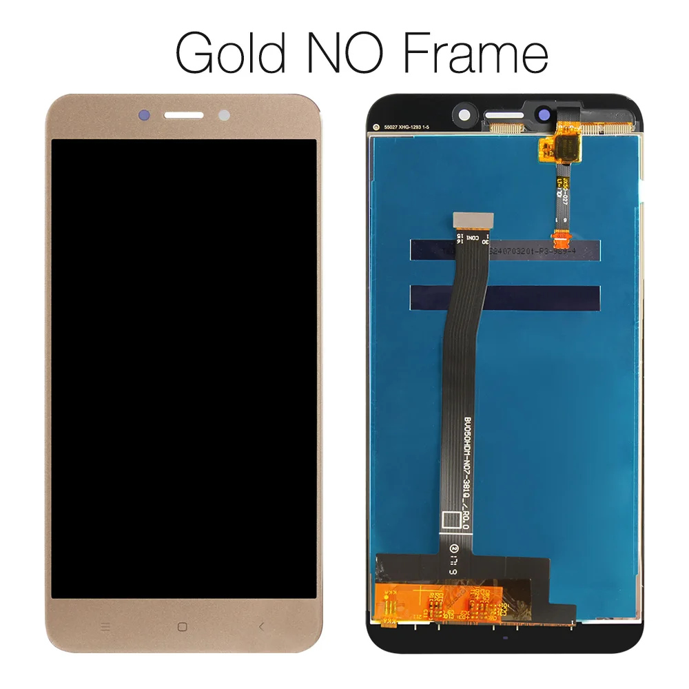 Gold I No Frame 5," ЖК-дисплей для XIAOMI Redmi 4X, сенсорный экран с рамкой для XIAOMI Redmi 4X, ЖК-дисплей 4X Pro, ЖК-экран в сборе - Цвет: Gold I No Frame