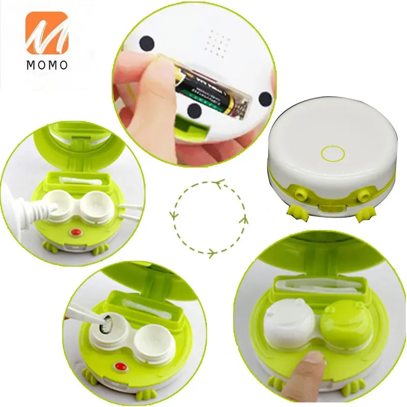 

Cosmetic Contact Lenses Cleaning Device Contact Lens Automaton Cleaner Electric Cute Tool Care Companion Box