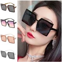 fashion women sunglasses oversize frame sun glasses rivet adumbral anti uv spectacles personality square eyeglasses ornamenta