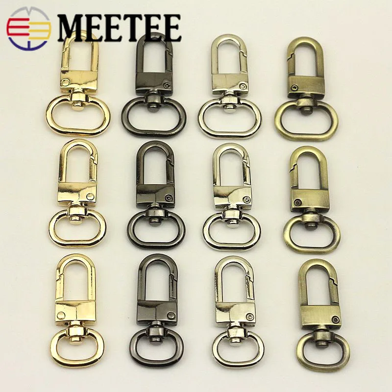 

20 штук 13/16/19 мм овальная сумка ремень Металлические пряжки-крючки, сумка на цепочке, оснастка поворотным спусковым DIY кошелек Чемодан Аппара...