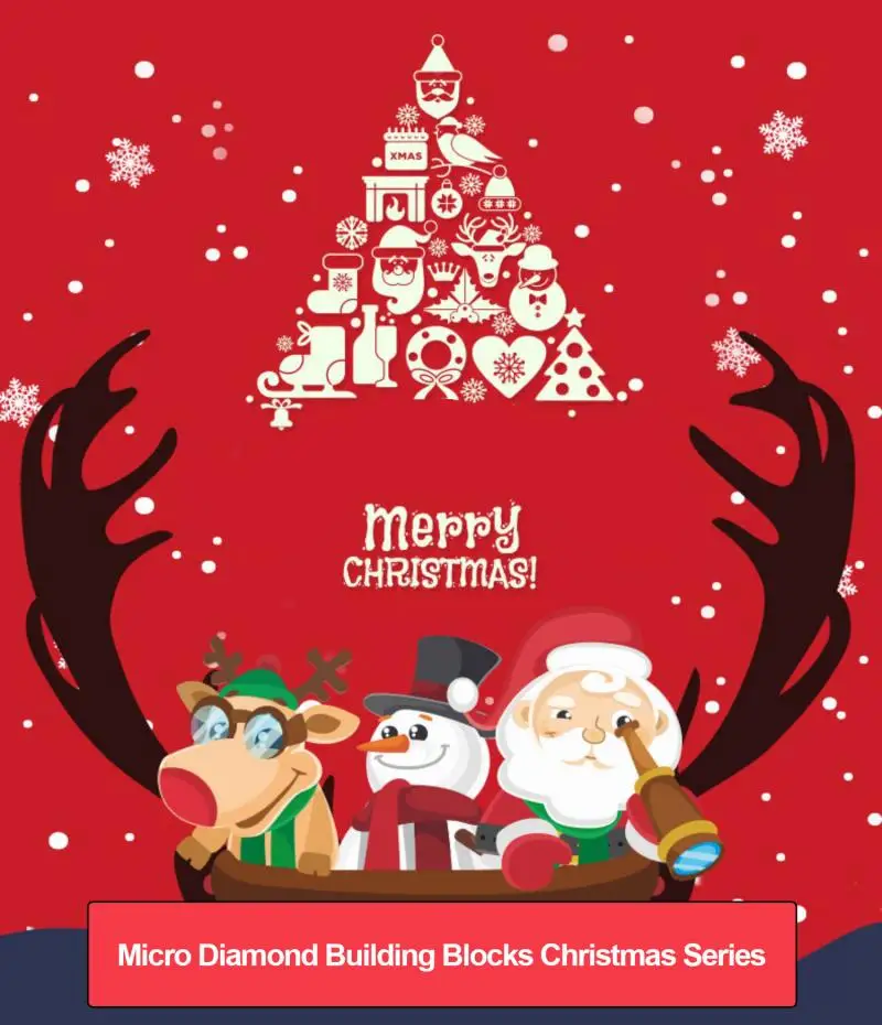 Мини блоки кирпичная игрушка Санта Клаус строительный блок снеговик фигурки