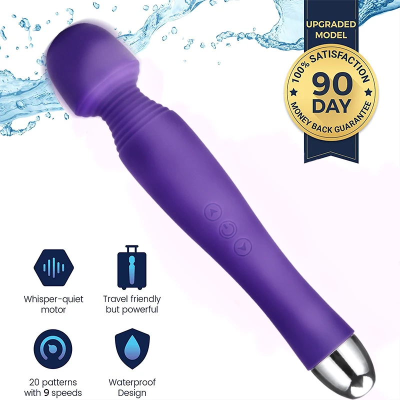 Мощный массажер для женщин и мужчин 9 улучшенных волшебных режимов вибрации