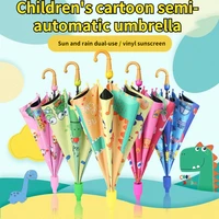 2021 new cute cartoon children umbrella elementary school umbrella automatic vinyl kawaii children umbrella home essentials