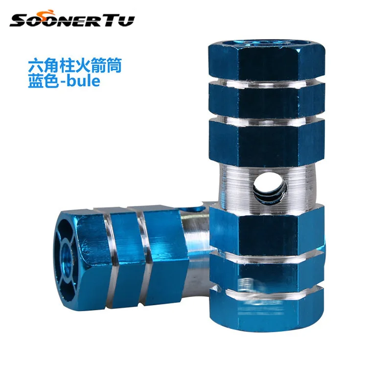 Велосипедная подставка для ног рычаг на цилиндрической цветной ракетной трубке