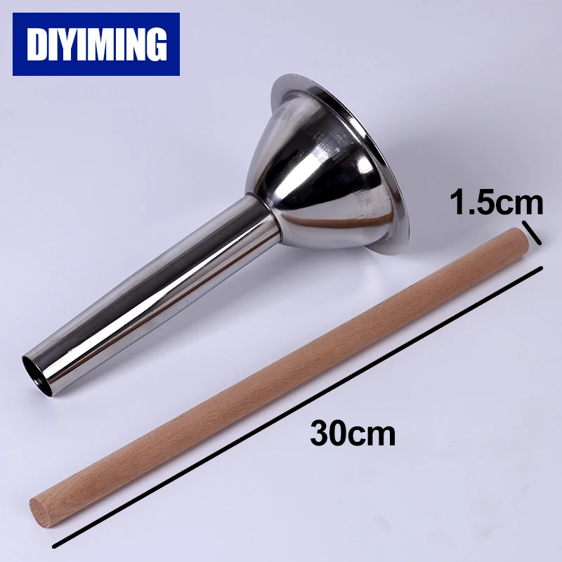 Колбасный шприц из нержавеющей стали № 32 ручной наполнитель воронка для