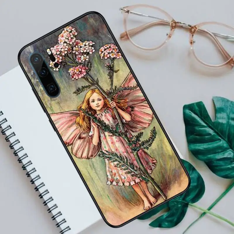 

Beautiful Flower Fairy Illustration Phone Cases For Huawei honor Mate P 9 10 20 30 40 Pro 10i 7 8 a x Lite nova 5t