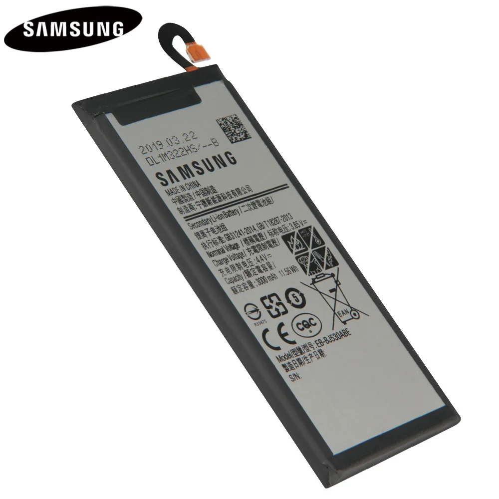 Оригинальная аутентичная батарея для телефона Samsung Galaxy 2017 Edition J5 EB BJ530ABE J530F J530G 3000