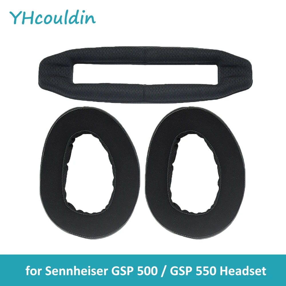 Запасные амбушюры YHcouldin подходят для Sennheiser GSP 500 550 игровая гарнитура ПК кожаные