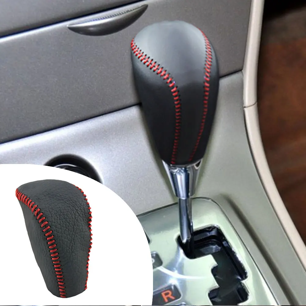 

Muchkey Leather Gear Stick Covers For Toyota Yaris 2008- 2012 2013 Vios 2008-2013 Crown 2005-2009 Non-slip Automatic Shifter