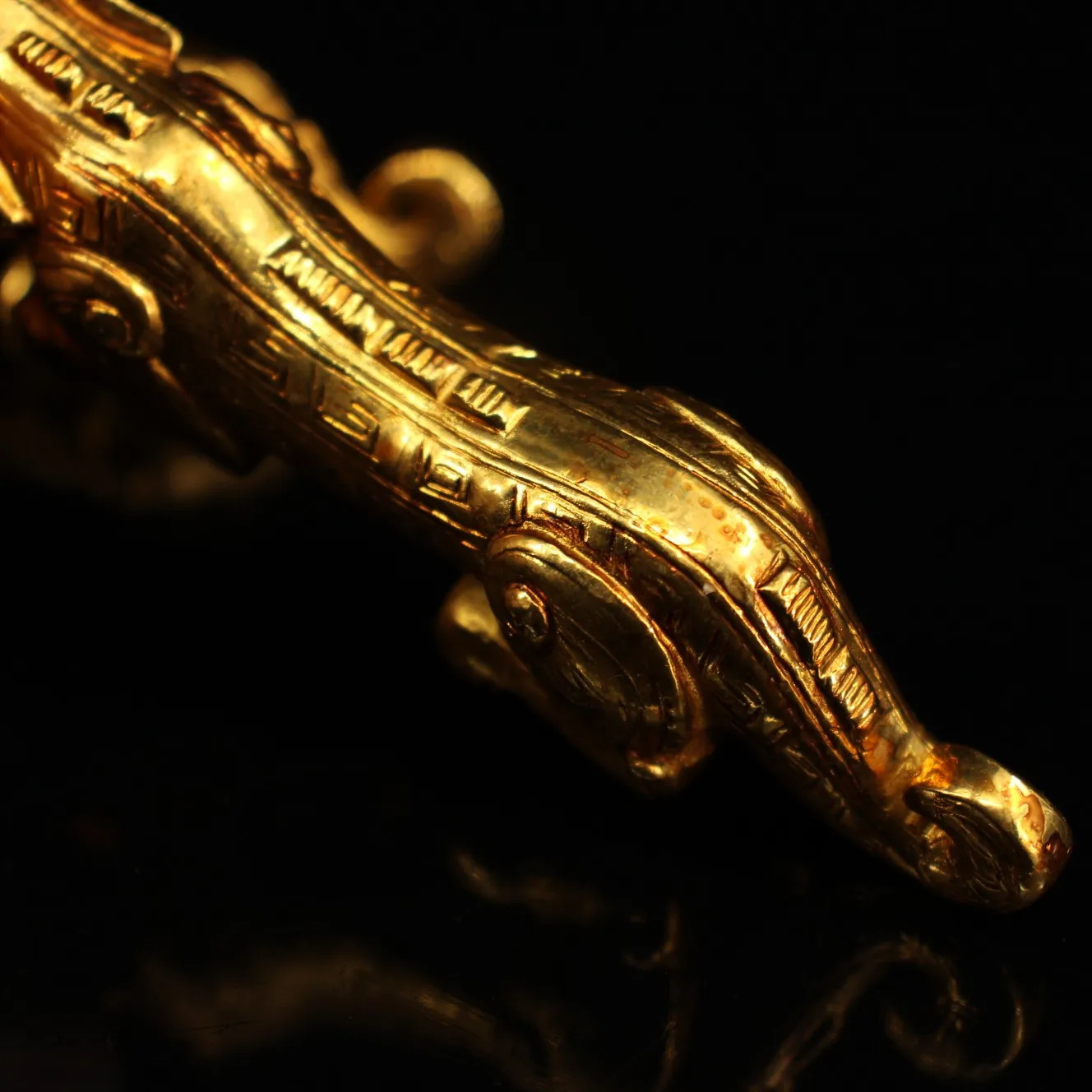 

Home Decor 5"Tibet temple Old Bronze Gilt Real gold Tiger statue A pair Tiger Symbol Town House Exorcism Ward off evil spirits