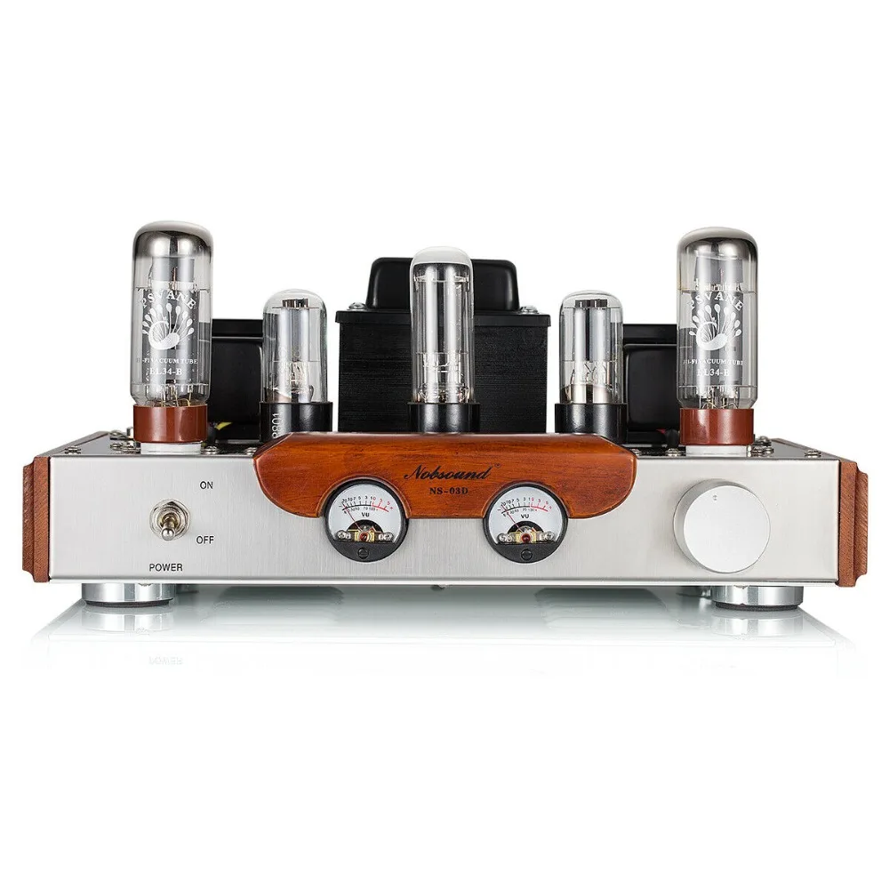 Nobsound ручной работы EL34 усилитель клапанной трубки односторонний 2,0 канальный HiFi класс стерео усилитель мощности