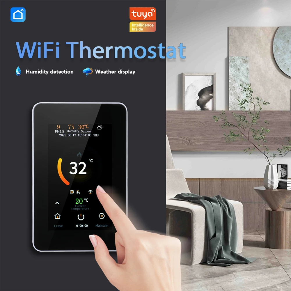 Умный термостат с Wi-Fi и датчиком влажности CO2 | Обустройство дома