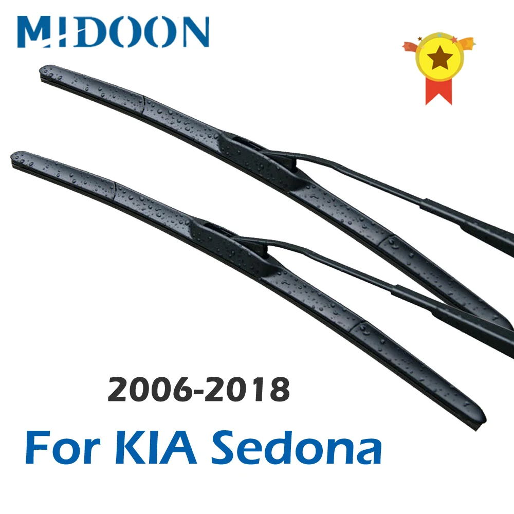 MIDOON Гибридный стеклоочистителей для KIA Sedona маховиком 2006 2007 2008 2009 2010 2011 2012 2013 2014 2015