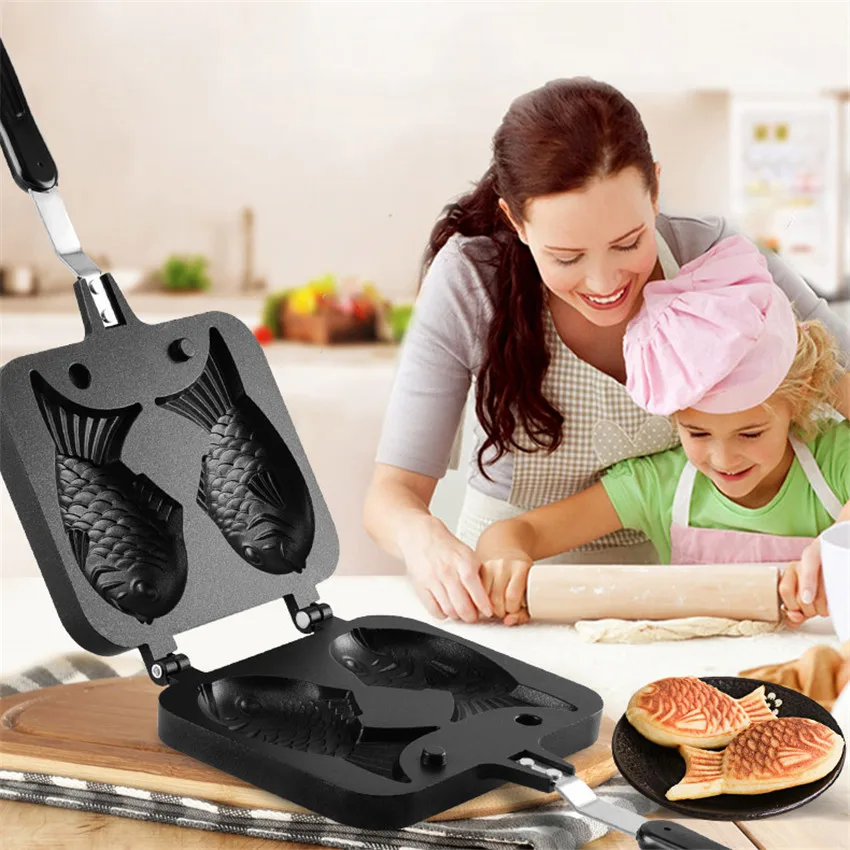 

Fish Shaped Nonstick Baking Moulds Waffle Molds DIY Biscuits Muffin Cookies Cakes Mold Kitchen Bakeware Tray Mould Tools