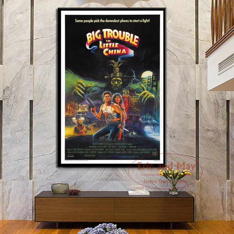 

Big Trouble In Little China Classic Movie Poster And Print Wall Art Canvas Pictures Painting Wall Paintings For Bedrooms Cuadros