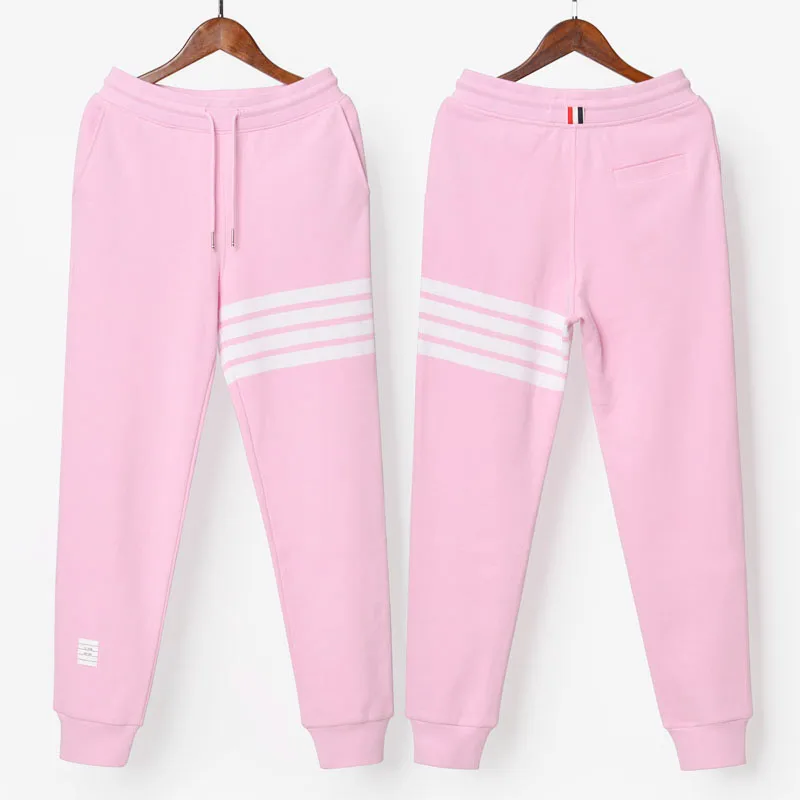 

Fashion TB 2021 Brand Sweatpants Women Slim Spring Cotton Casual Sports Trousers Tracksuit Bottoms Pink Jogger Track Pants