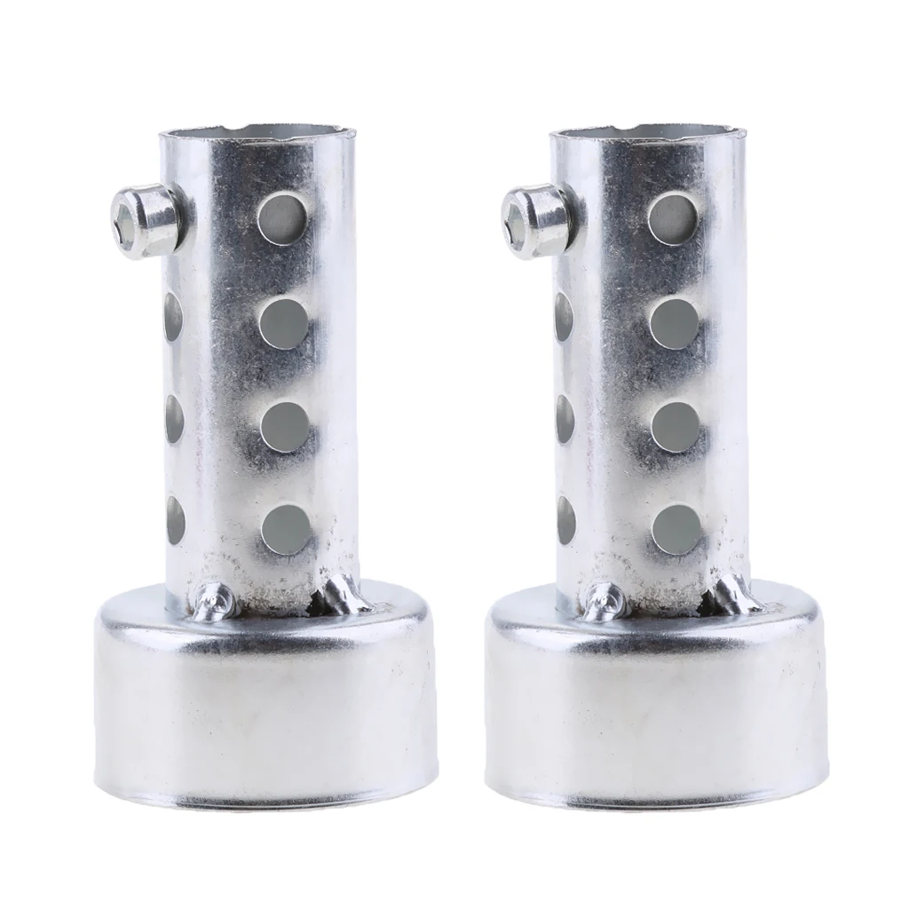 2 x Exhaust Muffler Round Removable Silencer 3 inch Metal Fit for Motorcycle Pipes (Baffle O.D. 45mm) | Автомобили и мотоциклы