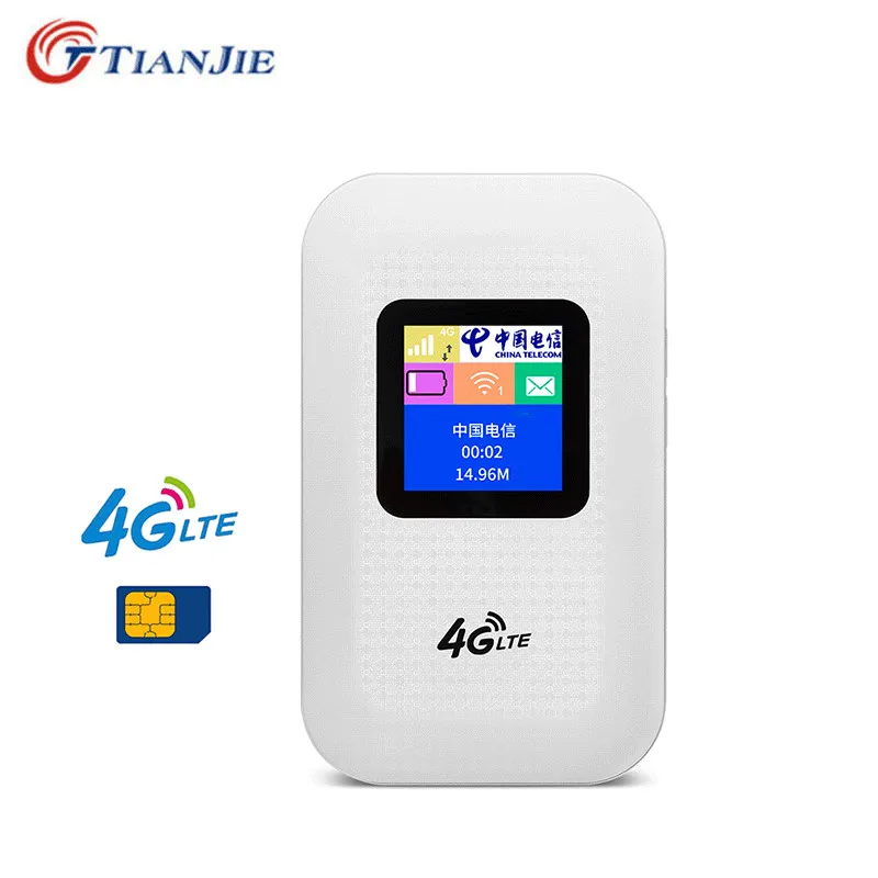 TIANJIE разблокированный мини/беспроводной/Портативный 3G/4G Карманный Wifi роутер мобильный WiFi точка доступа LTE 150 Мбит/с WiFi роутер со слотом для sim-карты