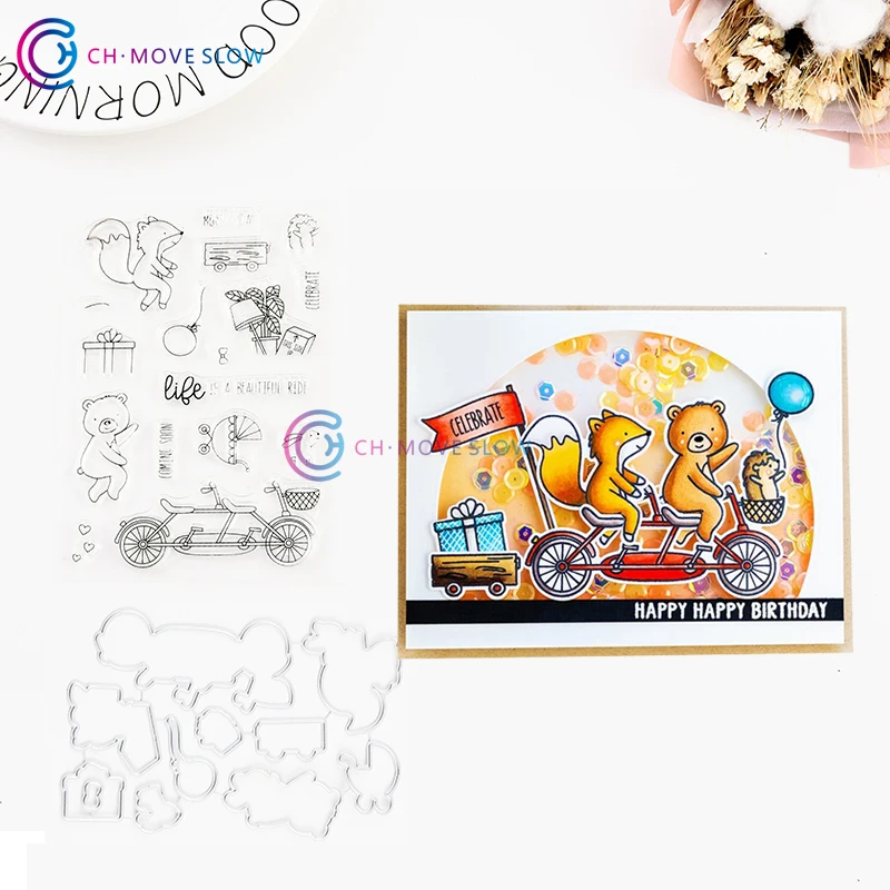 CH RIDE WITH ME штампы и для резки металла DIY трафарет скрапбукинга бумаги ручной работы