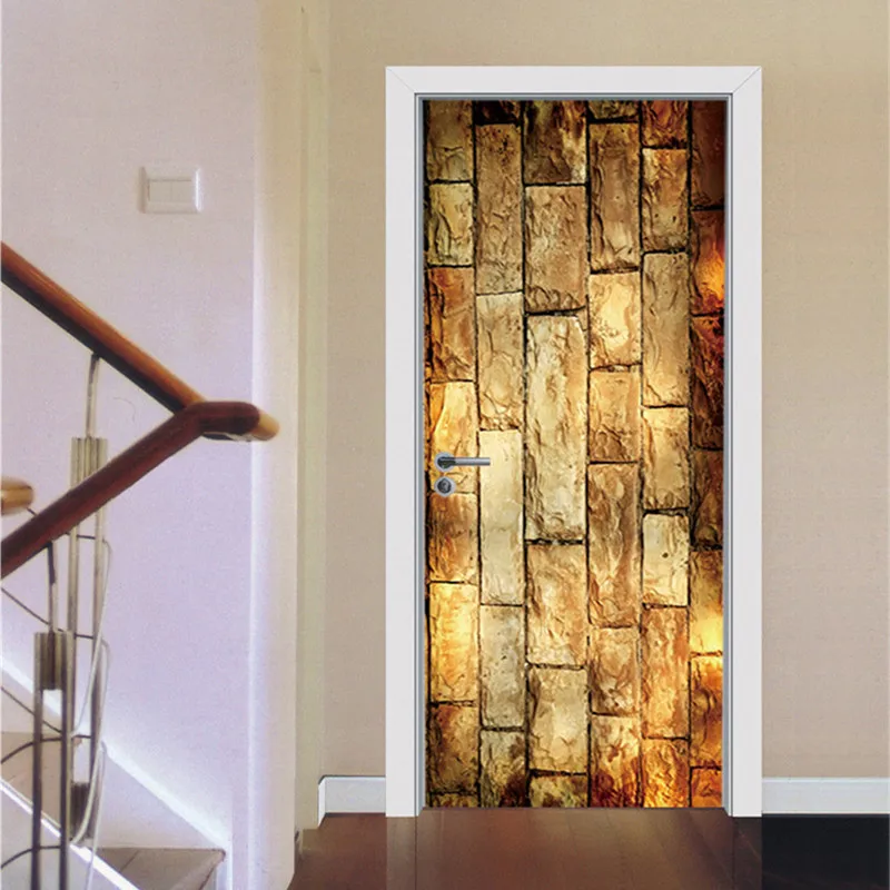 Домашний декор наклейка каменные настенные наклейки для двери имитация 3D разные