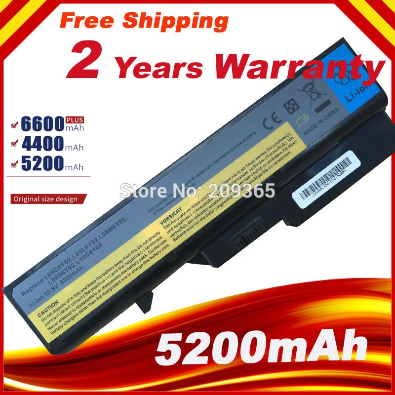 Аккумулятор для ноутбука Lenovo IdeaPad G460 B470 V470 B570 G470 G560 G570 G770 G780 V300 Z370 Z460 Z470 Z560 Z570 K470 free