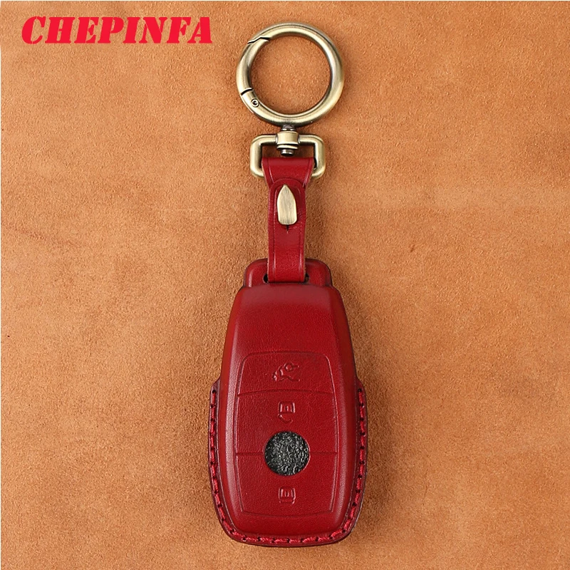 Leather Car Key Case Cover For Mercedes Benz E Class W213 E200 E260 E300 E320 W177 W205 W222 A205 A217 A238 S205 S213 C205 | Автомобили и