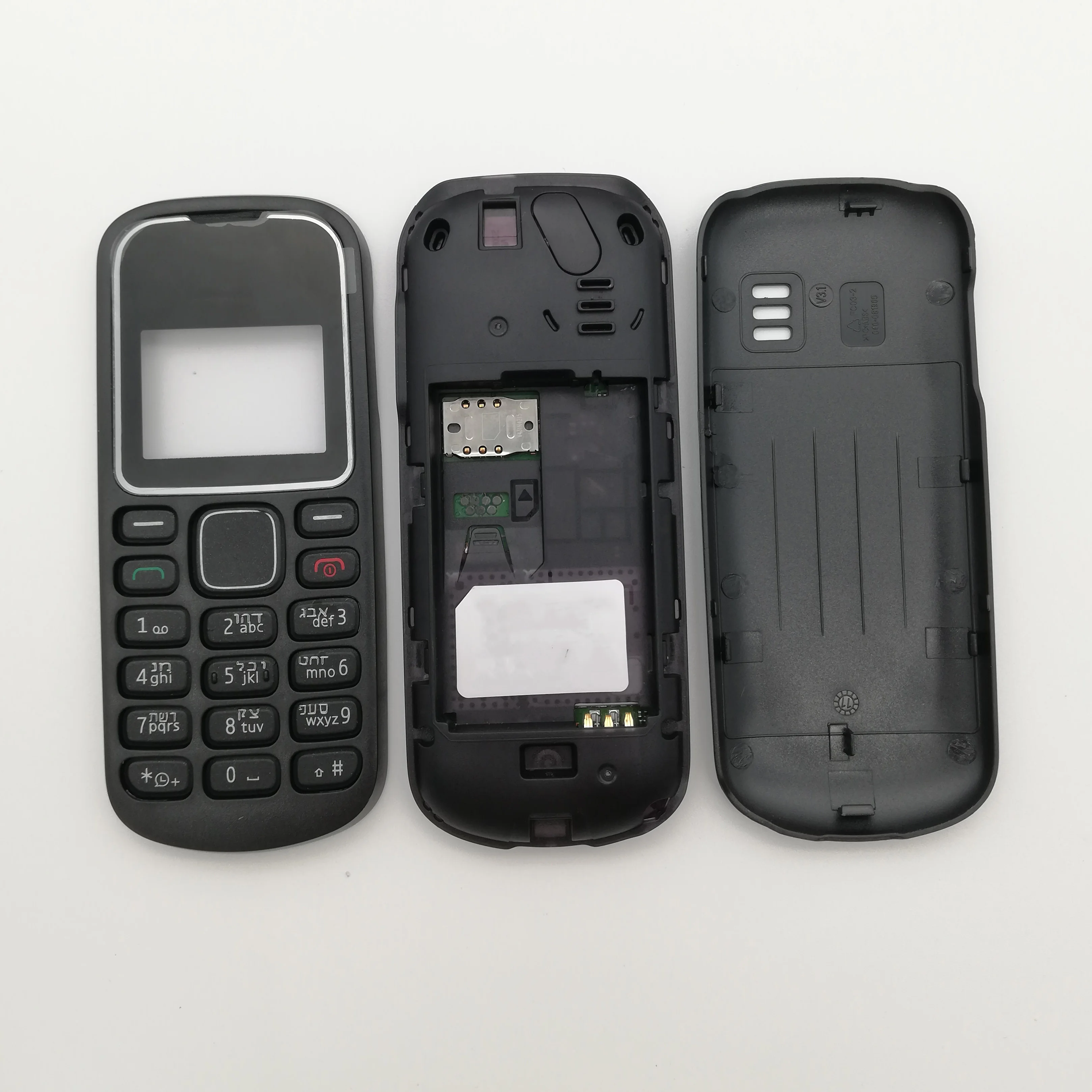 Корпус для Nokia 1280 крышка батареи передняя средняя рамка + задняя английская или