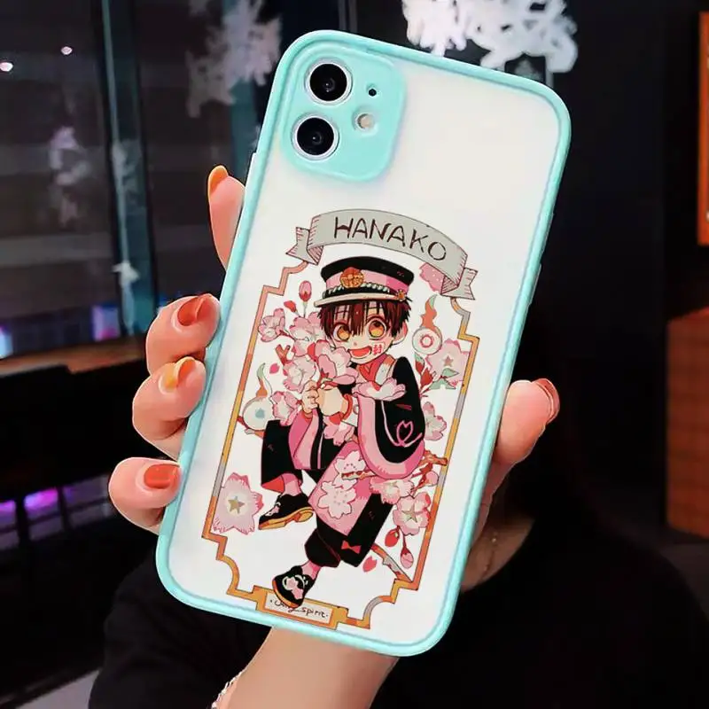 

Toilet Bound Hanako Kun Phone Case Matte Transparent for iPhone 7 8 11 12 s mini pro X XS XR MAX Plus cover funda