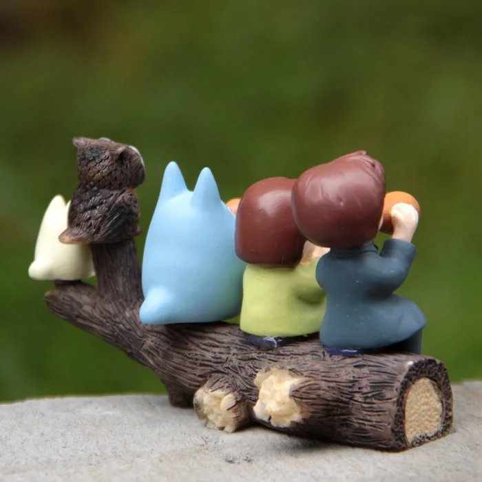 Аниме Фигурка МИЛЫЙ Тоторо Рождественский шарф Смола Мэй дерево разветвитель