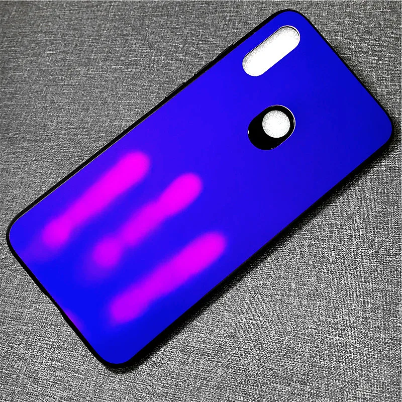Thermal Induction Discolored Phone Case for Xiaomi8 SE Explorer Mi9 Mi Mix 2s Note3 6 Redmi7 6 Note6 Pro K20 TPU Back Cover - Цвет: Purple