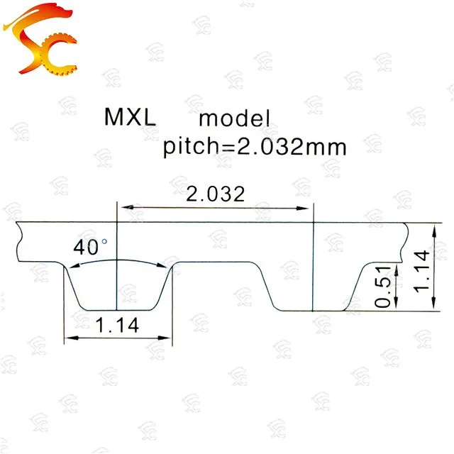 1 м/лот MXL 10 мм Ремень ГРМ шаг = 2 032 открытый резиновый ремень ширина 3D принтер MXL-10 |