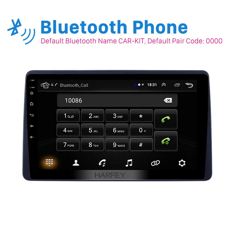 Harfey 10 1 ''IPS сенсорный экран Android 8 Автомобильный GPS радио для Renault Duster 2018