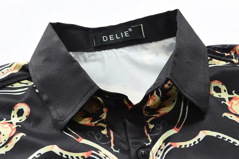 

Hawaiian shirt Men's shirt Autumn winter fashion casual printed shirt long sleeve cotton high quality shirt winter men's shirt