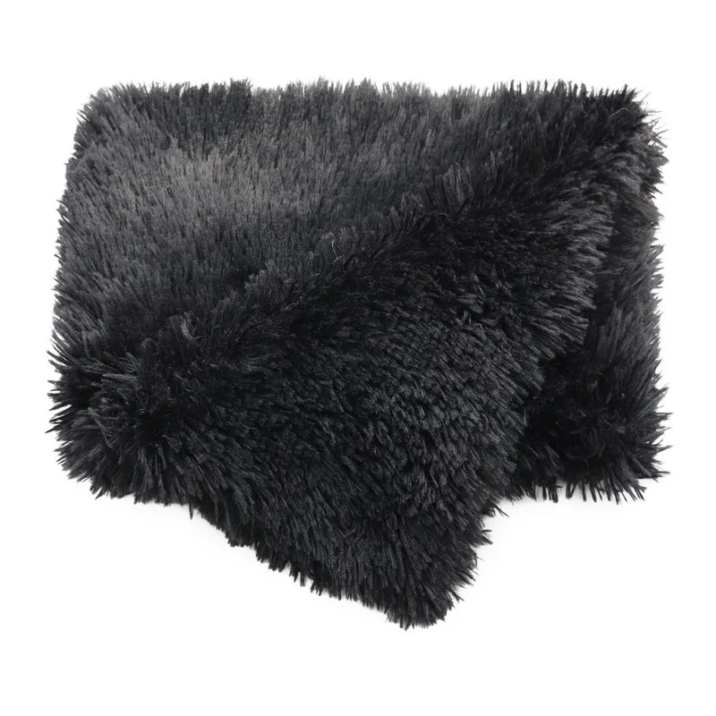 Пушистое плюшевое одеяло для домашних животных двухслойный коврик собаки