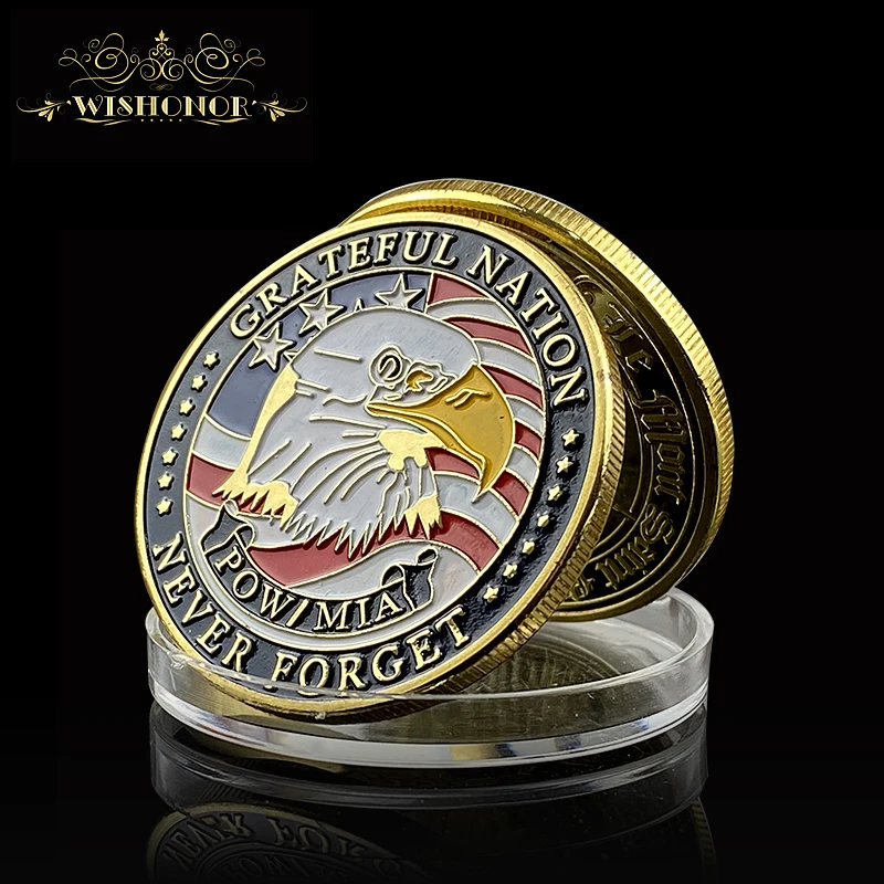 Новые товары 2017 сувенир из США монета спасибо ветеранам ранее и подарок никогда