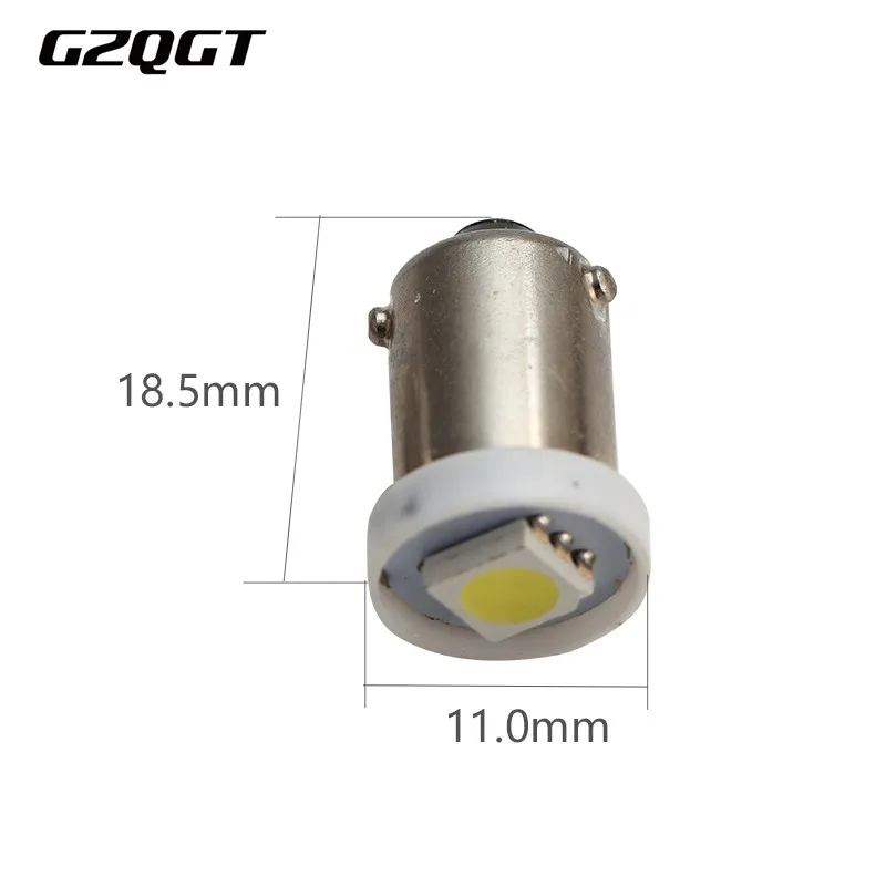 10pcs/lot auto BA9S T4W 5050 1SMD 1LED Bayonet Auto Light reserve Bulbs Lamp Wedge side Interior plate Indicator 12v | Автомобили и