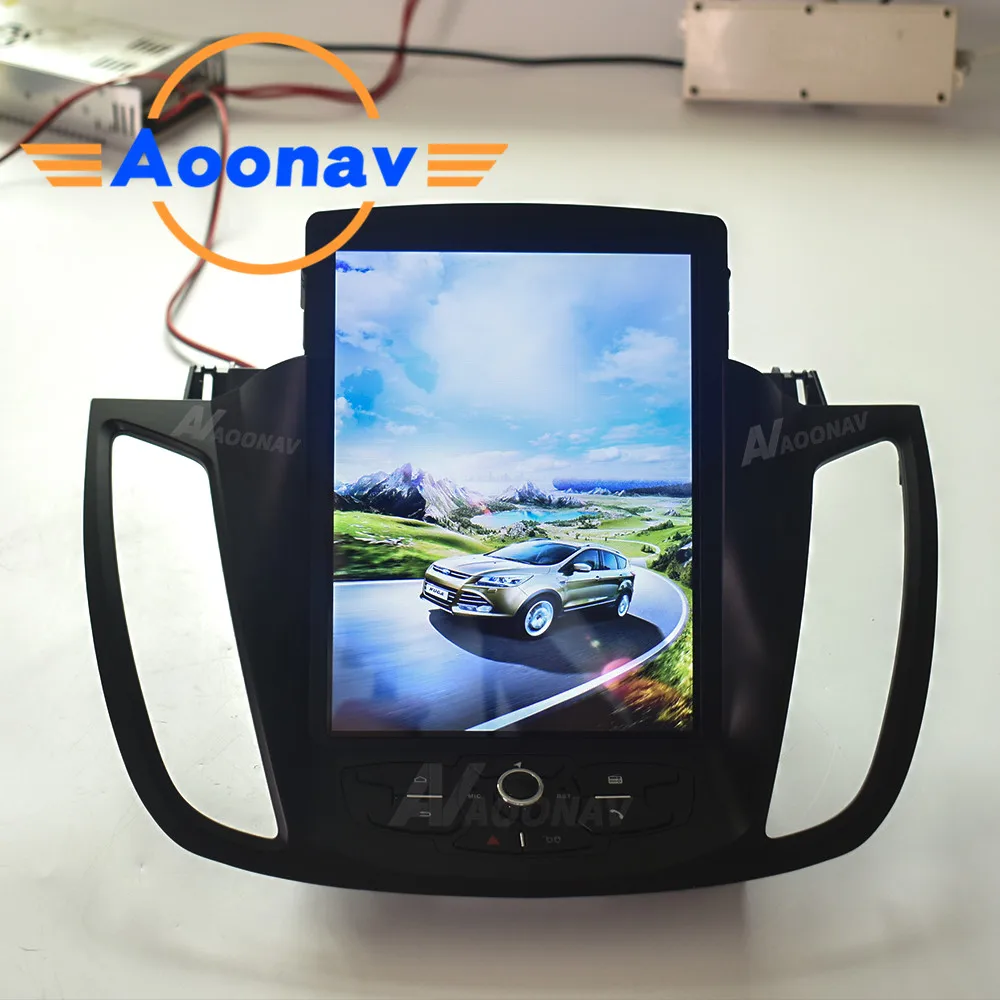 Online Android Tesla Big Screen Auto Multimedia DSP Einheit Auto Radio Player Für-ford Kuga 2013-2015 GPS Navigation Gebaut-in WiFi Empfänger