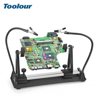 toolour sliding adjustable pcb board clamp welding shelf welding auxiliary third soldering helping hands hand tool