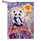 Алмазная живопись Ever Instant, ручная работа, панда, цветок, гора, вышивка, искусство, хобби, 5D сделай сам, алмазная вышивка из бисера S2F2288